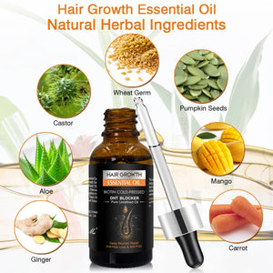 Huile Pousse des Cheveux – Biotine & 7 Extraits Naturels 30 ml